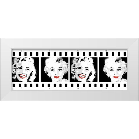Monroe Strip 2 White Modern Wood Framed Art Print by Rodriquez Jr, Enrique