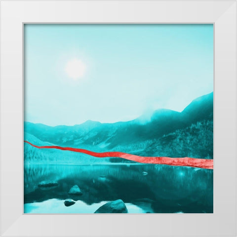Surgical Summer Two White Modern Wood Framed Art Print by Rodriquez Jr, Enrique