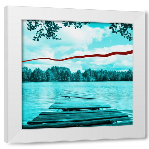 Surgical Summer Four White Modern Wood Framed Art Print by Rodriquez Jr, Enrique