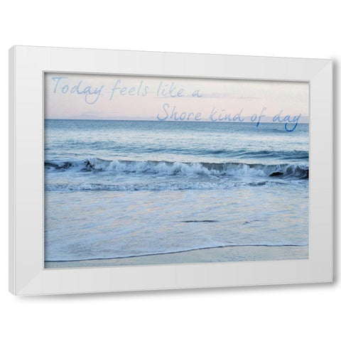 Shore Feelings 1 White Modern Wood Framed Art Print by Urquhart, Elizabeth