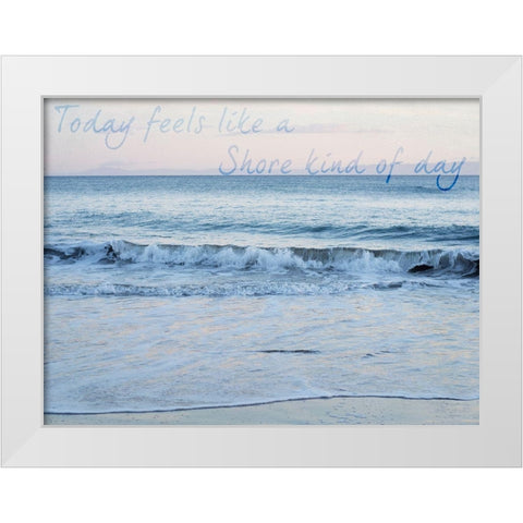 Shore Feelings 1 White Modern Wood Framed Art Print by Urquhart, Elizabeth