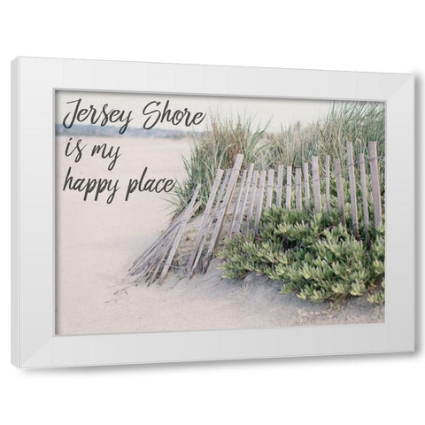 Happy Jersey White Modern Wood Framed Art Print by Urquhart, Elizabeth