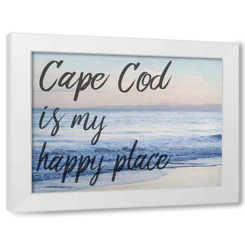 Cape Happiness White Modern Wood Framed Art Print by Urquhart, Elizabeth