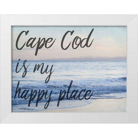Cape Happiness White Modern Wood Framed Art Print by Urquhart, Elizabeth