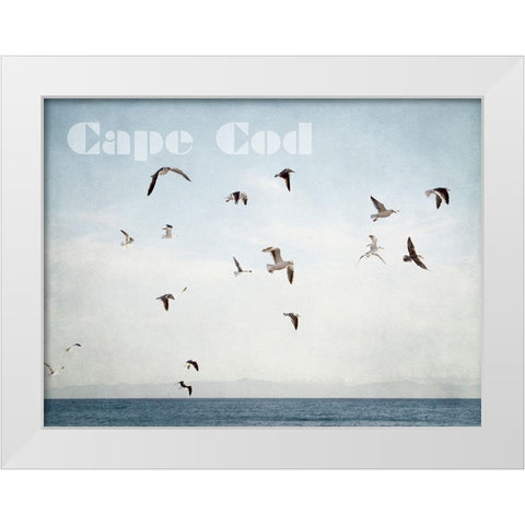 Cape Flight White Modern Wood Framed Art Print by Urquhart, Elizabeth