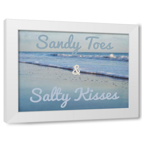 Sandy Toes 2 White Modern Wood Framed Art Print by Urquhart, Elizabeth