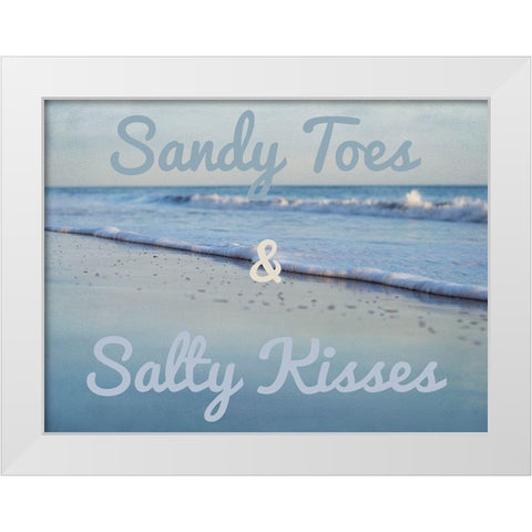 Sandy Toes 2 White Modern Wood Framed Art Print by Urquhart, Elizabeth