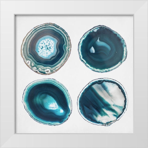 Geode Collection 4 White Modern Wood Framed Art Print by Urquhart, Elizabeth
