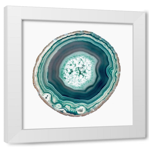 Geode 1 White Modern Wood Framed Art Print by Urquhart, Elizabeth