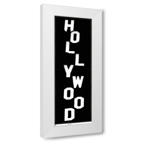 Hollywood Vert White Modern Wood Framed Art Print by Gibbons, Lauren