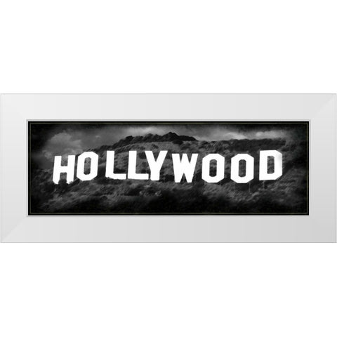 Hollywood Hill White Modern Wood Framed Art Print by Gibbons, Lauren