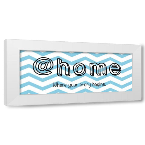 Home White Modern Wood Framed Art Print by Gibbons, Lauren