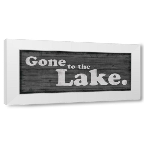 Gone to Lake 1 White Modern Wood Framed Art Print by Gibbons, Lauren
