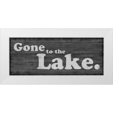 Gone to Lake 1 White Modern Wood Framed Art Print by Gibbons, Lauren