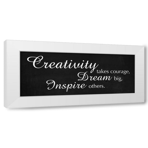 Creativity White Modern Wood Framed Art Print by Gibbons, Lauren