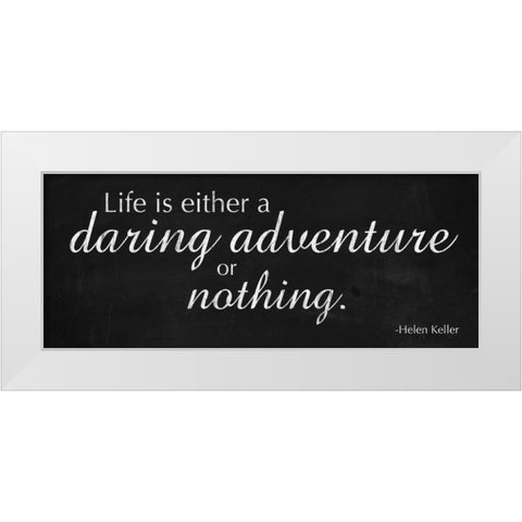 Daring Adventure White Modern Wood Framed Art Print by Gibbons, Lauren