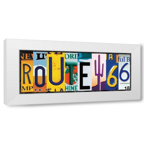 Route 66 White Modern Wood Framed Art Print by Gibbons, Lauren