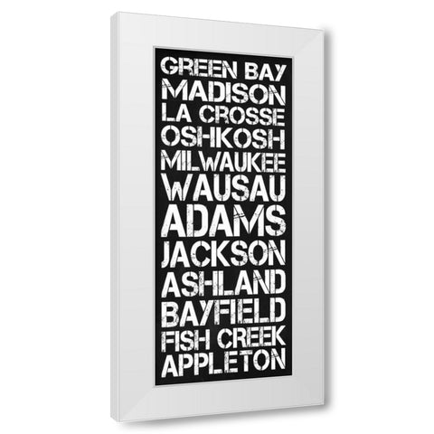 Wisconsin White Modern Wood Framed Art Print by Gibbons, Lauren