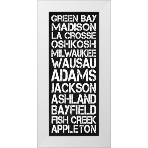 Wisconsin White Modern Wood Framed Art Print by Gibbons, Lauren
