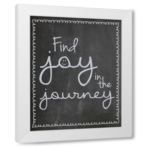 FJJ Smile White Modern Wood Framed Art Print by Gibbons, Lauren