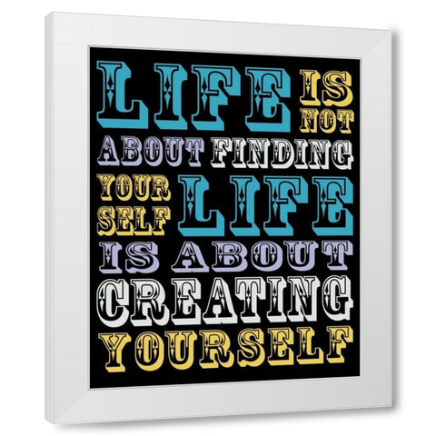 Creating Yourself White Modern Wood Framed Art Print by Gibbons, Lauren