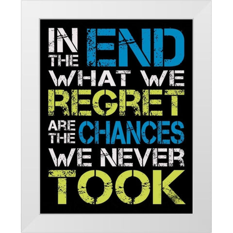 In The End White Modern Wood Framed Art Print by Gibbons, Lauren