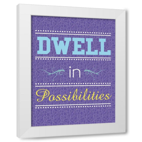Dwell White Modern Wood Framed Art Print by Gibbons, Lauren