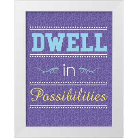 Dwell White Modern Wood Framed Art Print by Gibbons, Lauren