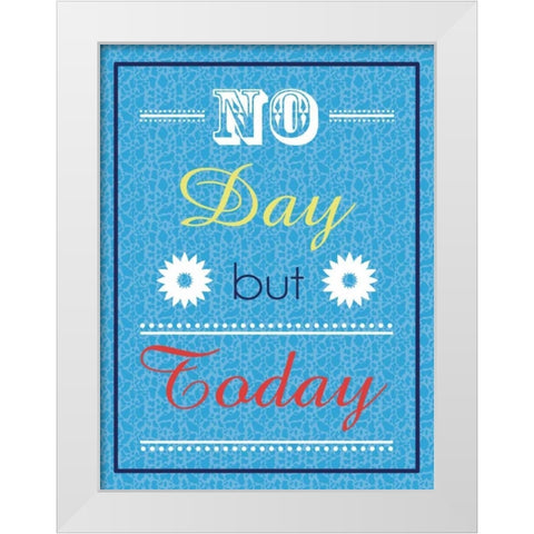 No Day White Modern Wood Framed Art Print by Gibbons, Lauren