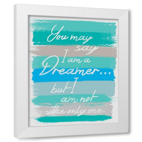 Dreamer White Modern Wood Framed Art Print by Gibbons, Lauren