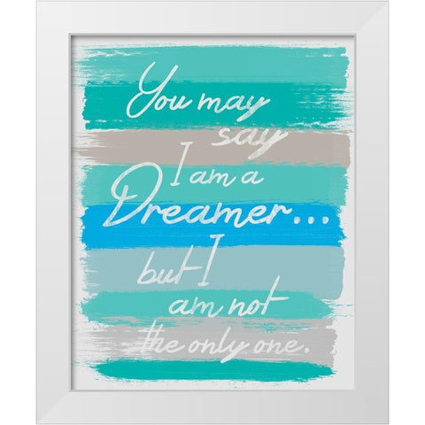 Dreamer White Modern Wood Framed Art Print by Gibbons, Lauren