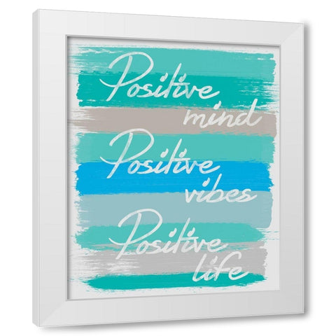 Positive White Modern Wood Framed Art Print by Gibbons, Lauren