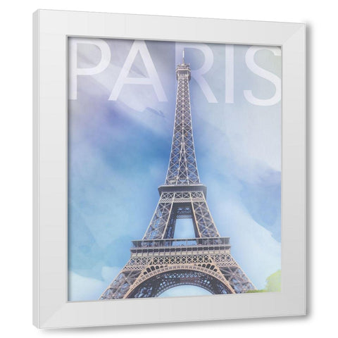 Paris 1b White Modern Wood Framed Art Print by Gibbons, Lauren