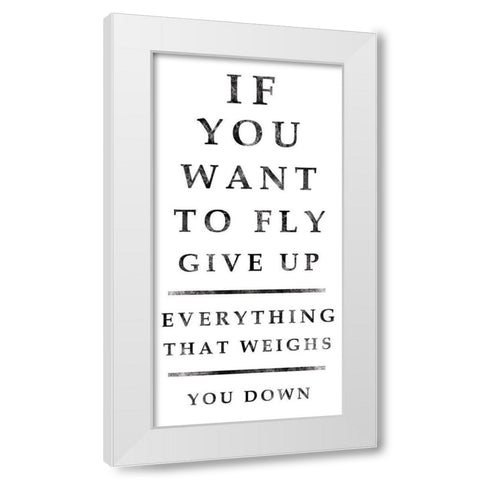 Industrial Fly White Modern Wood Framed Art Print by Gibbons, Lauren