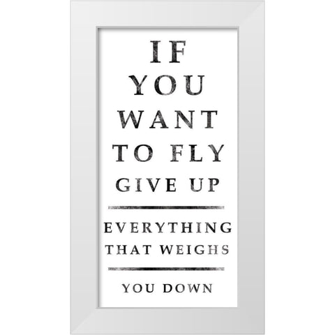 Industrial Fly White Modern Wood Framed Art Print by Gibbons, Lauren