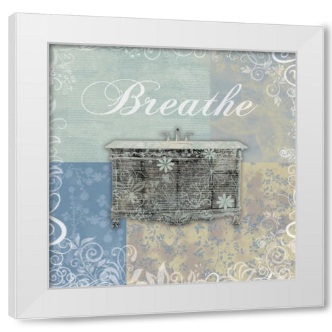 Breathe Bath Tub White Modern Wood Framed Art Print by Gibbons, Lauren
