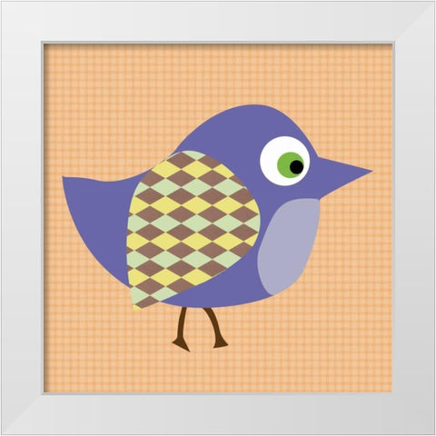 Harlow Bird White Modern Wood Framed Art Print by Gibbons, Lauren