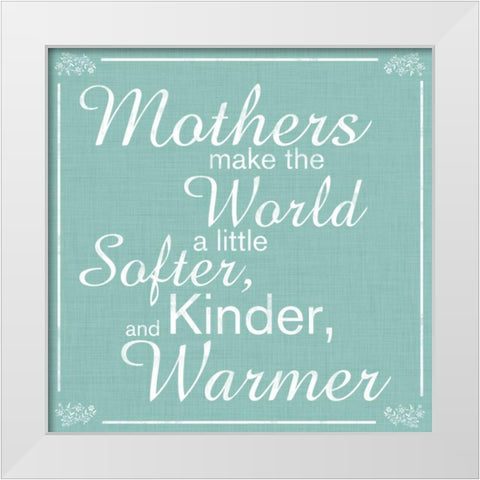 Mothers White Modern Wood Framed Art Print by Gibbons, Lauren