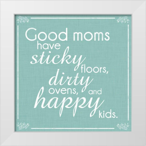 Good Moms 2 White Modern Wood Framed Art Print by Gibbons, Lauren