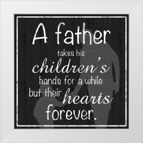 Father Heart 2 White Modern Wood Framed Art Print by Gibbons, Lauren