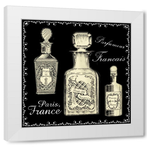 Perfume Noir 2 White Modern Wood Framed Art Print by Gibbons, Lauren