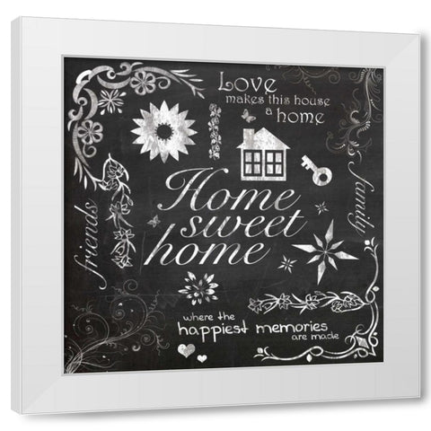 Home Chalk White Modern Wood Framed Art Print by Gibbons, Lauren