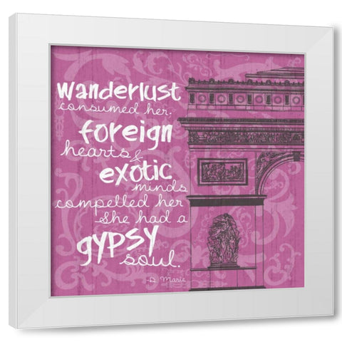 New Paris Pink 2 White Modern Wood Framed Art Print by Gibbons, Lauren