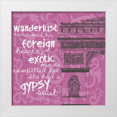 New Paris Pink 2 White Modern Wood Framed Art Print by Gibbons, Lauren