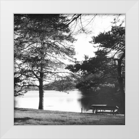 Landscape White Modern Wood Framed Art Print by Gibbons, Lauren