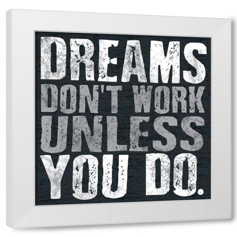Dreams BW White Modern Wood Framed Art Print by Gibbons, Lauren