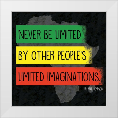Quote 3 Mae White Modern Wood Framed Art Print by Gibbons, Lauren