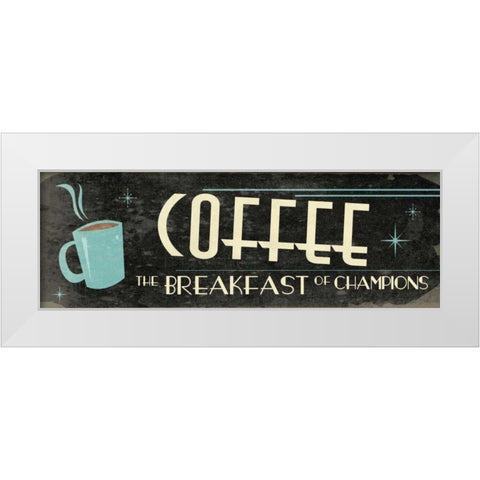 Coffee White Modern Wood Framed Art Print by Grey, Jace