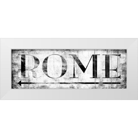 ROME WHITE White Modern Wood Framed Art Print by Grey, Jace