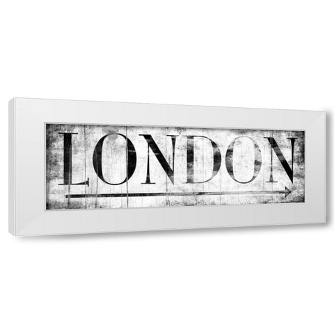 LONDON WHITE White Modern Wood Framed Art Print by Grey, Jace
